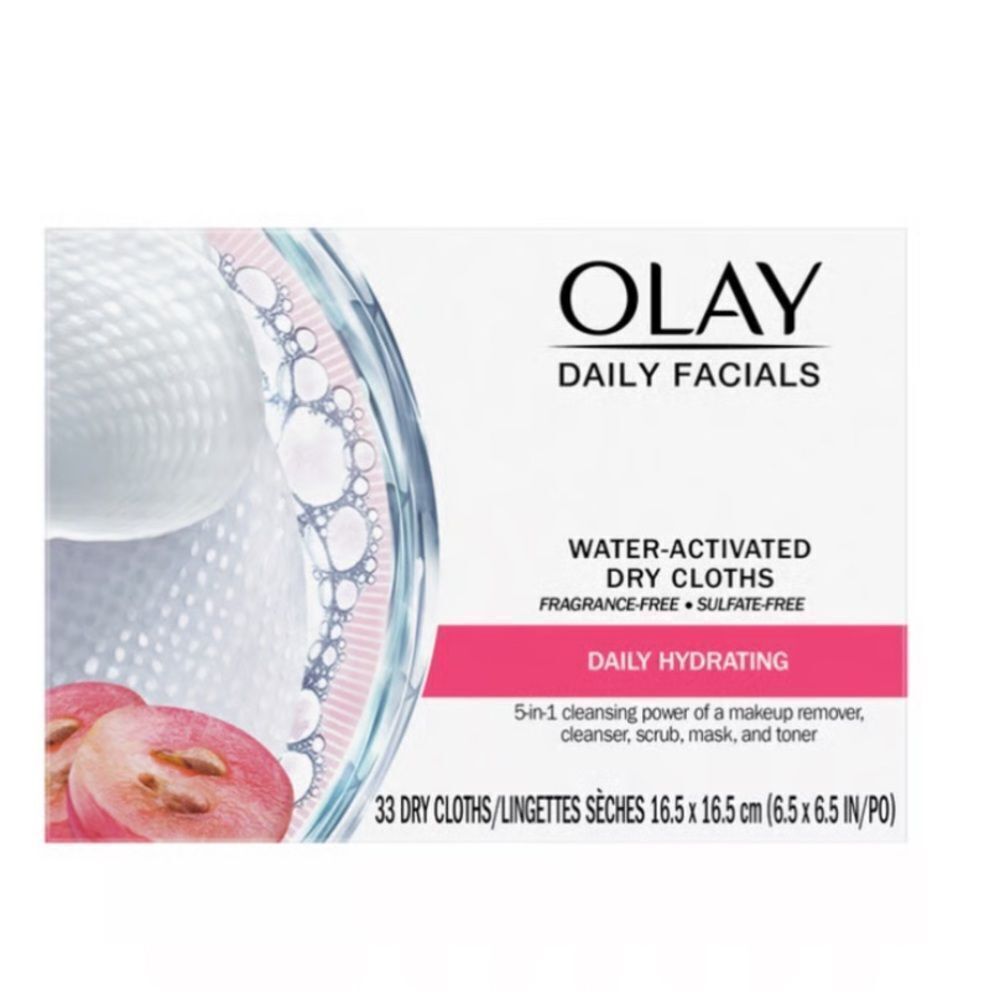 Olay Daily Facials Grape Seed Extract Hydrating Clean Facial Cloths 33 ct - Picture 7 of 7